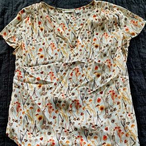 Hinge flowy mushroom blouse